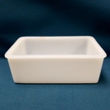 Vtg White Milk Glass Replacement Lid/Cover For Butter Dish 
