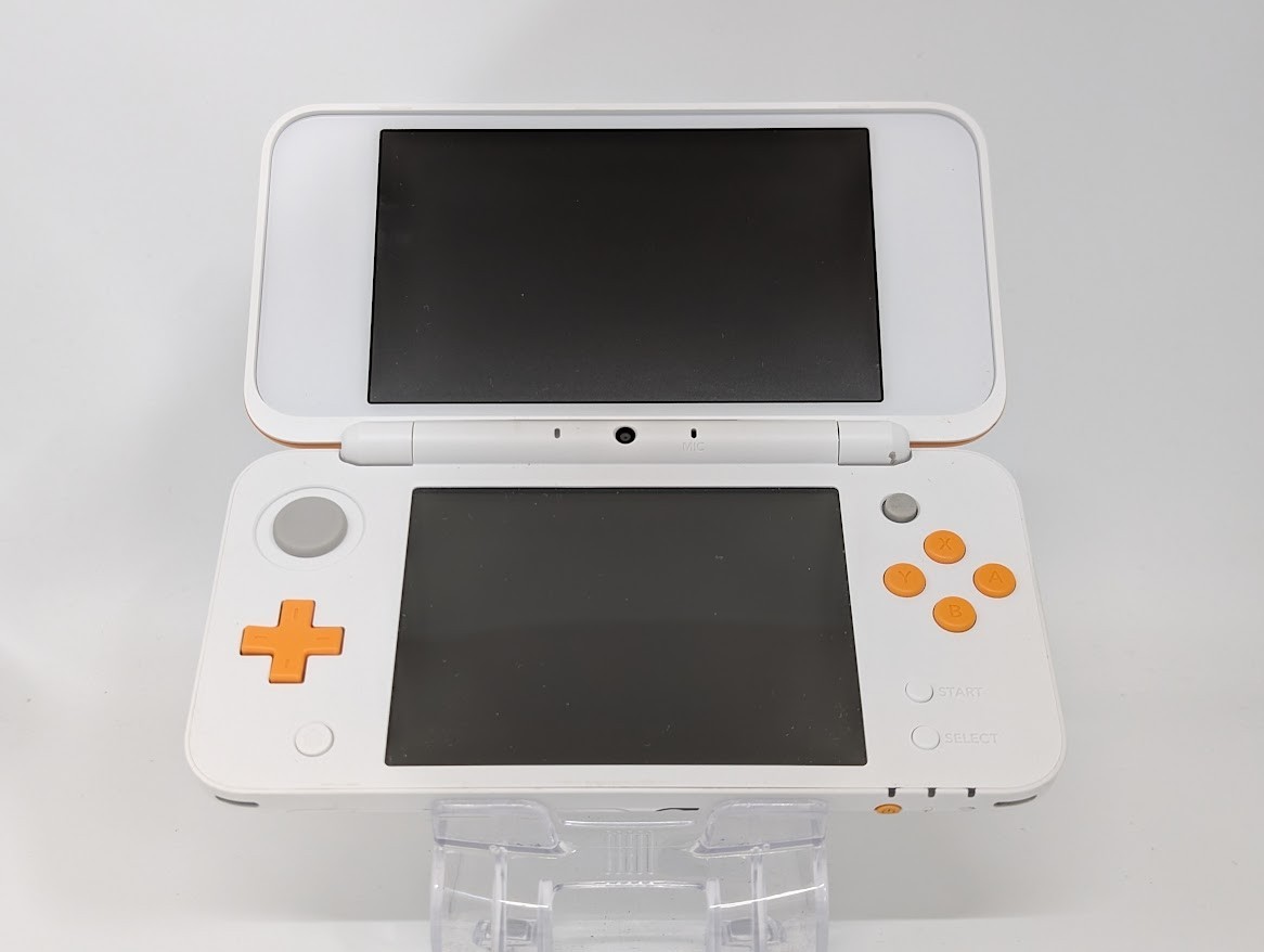 B5474 Nintendo new 2DS console LL XL White x Orange w/pen | eBay