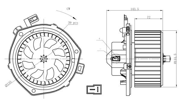 INTERIOR BLOWER 34280 FOR IVECO DAILY/Platform/Chassis/Van/III/SCUDATO/Bus 3.0L - Image 14