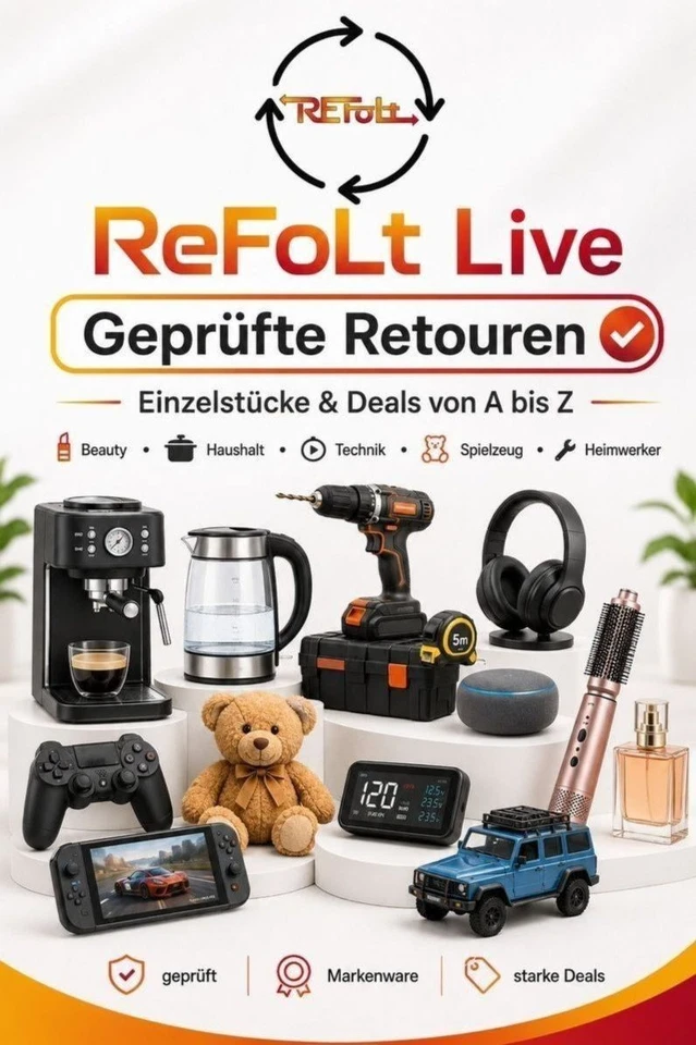 Geprüfte Retouren live: Schnäppchen & Markenware von A bis Z