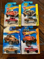 Hot Wheels Jeep Scrambler (4) Car Set--see description for details