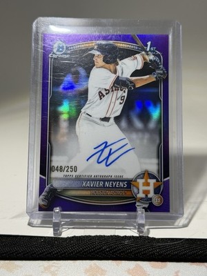 Topps Bowman Draft 2025 Xavier Neyens Astros RC Auto Purple #CPA-XN /250