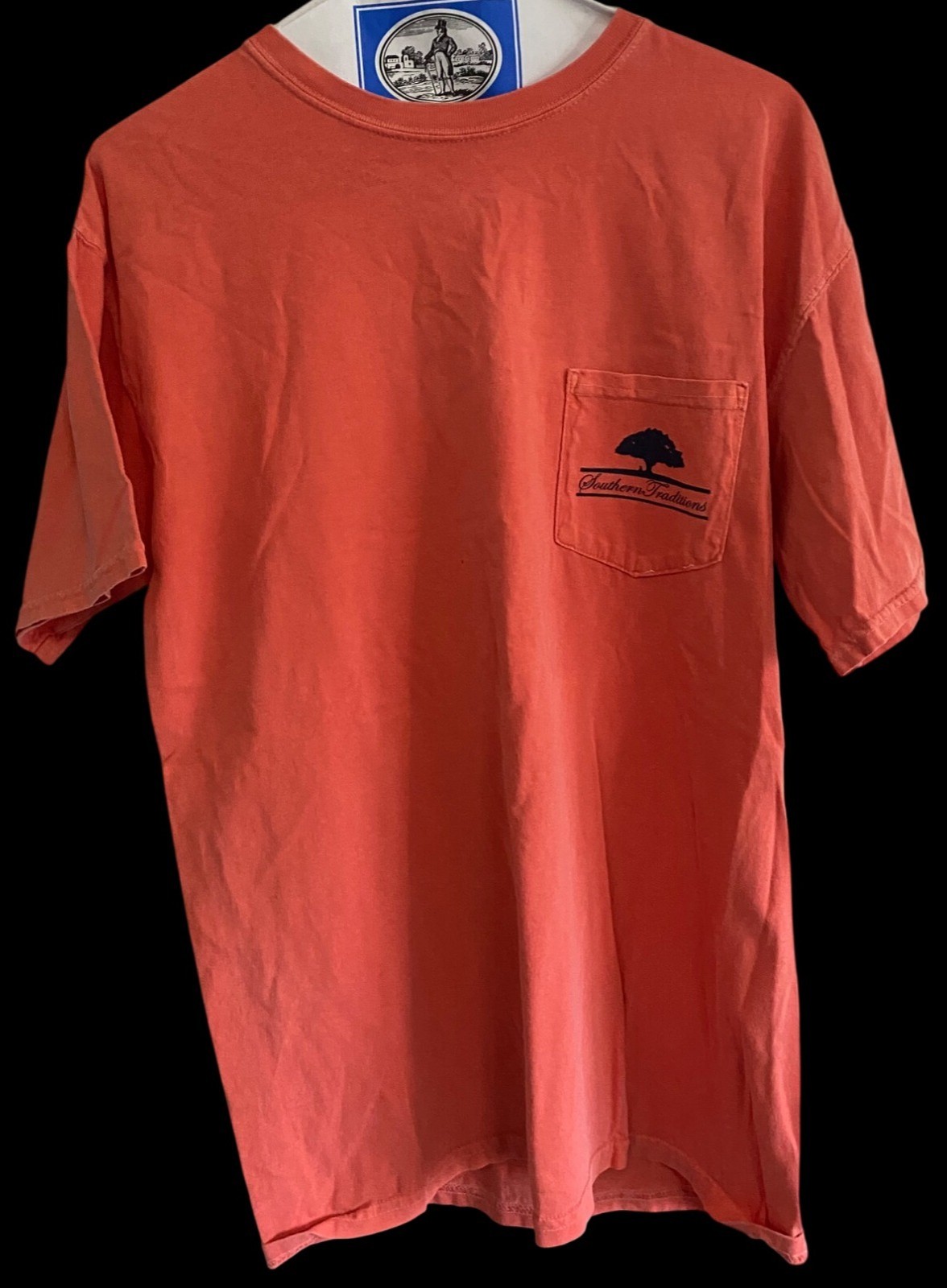 Southern Traditions Red Graphic T-Shirt With Pocket Men's L Southern Pride Biker