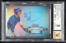 2012 Bowman Sterling Prospect Refractor 28/199 Albert Almora PSA 9 MINT Auto n0c