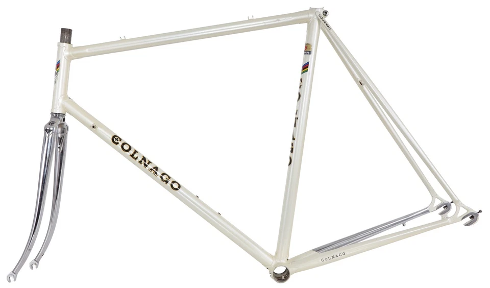 Conjunto de quadros de bicicleta de estrada Colnago clássico aço 57cm 700c Columbus Campagnolo vintage - Imagem 3 de 4