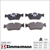 Zimmermann 23935.175.1 Bremsbelagsatz FüR BMW 3 1 E81 E88 E82 E87 E90