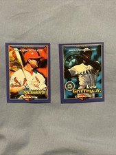 Baseball Cards Mark McGwire Ken Griffey Jr Cyber Action 1 & 2 Of 6 Collectible