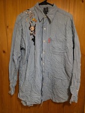 Vintage 90s Looney Tunes Medium Embroidered Shoulder Collared Pocket Shirt 22x29