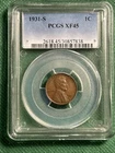 1931-S Key Date Lincoln Cent  PCGS XF45 Choice Extremely Fine FREE Shipping
