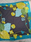 Emanuel Ungaro Larg Multicolored dark gray vibrant floral Polyester Scarf 55x55 — photo 5