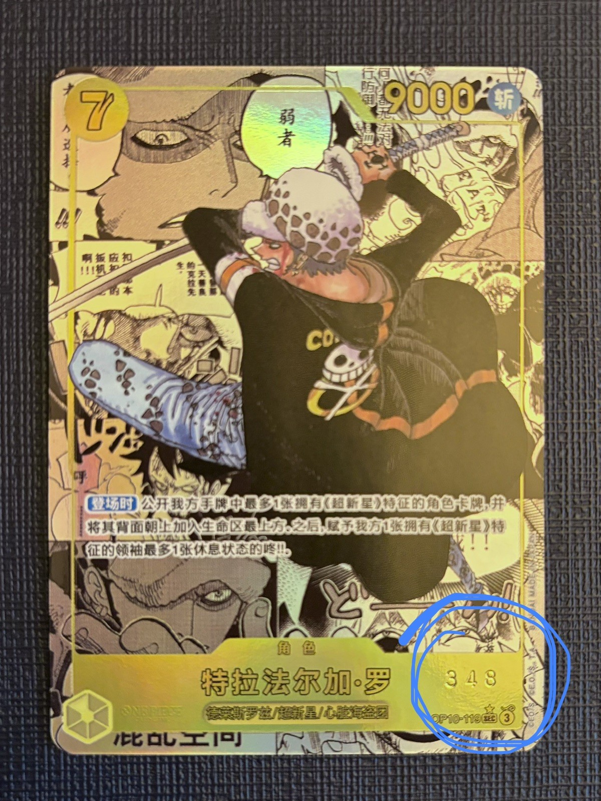 Trafalgar Law (Manga Alt Art) OP10-119 SEC ONE PIECE China Serialized