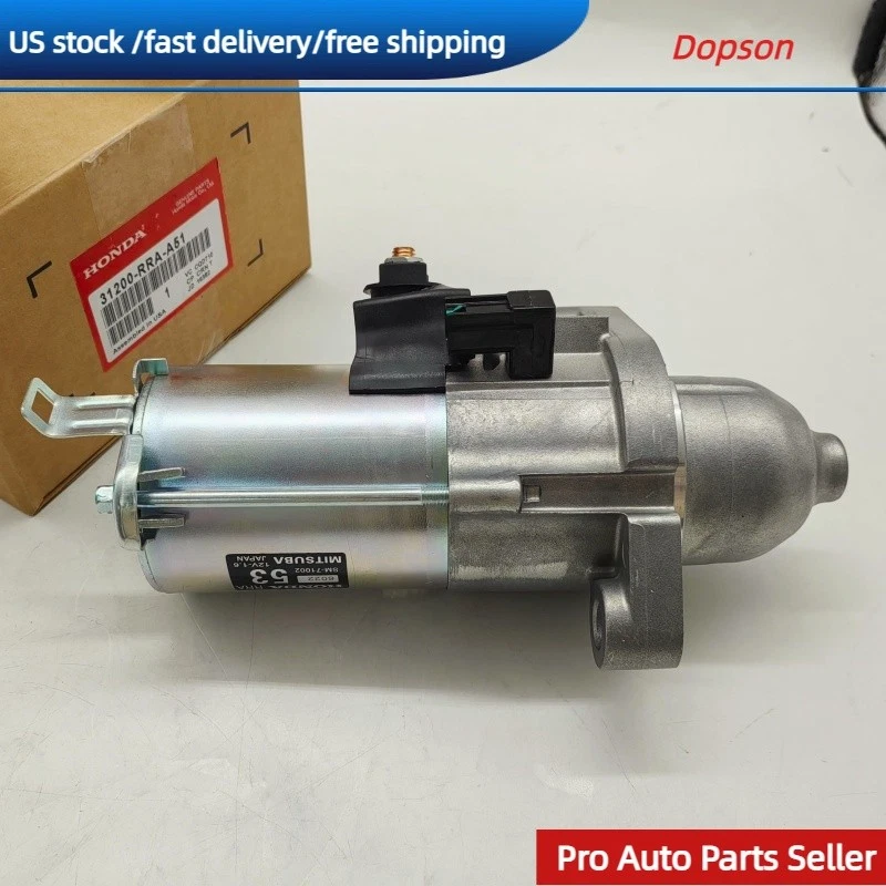 31200-RRA-A51 Starter Motor Fits Honda Civic 2006-2011 Element 2007-2008 MT OEM - Image 3 of 4