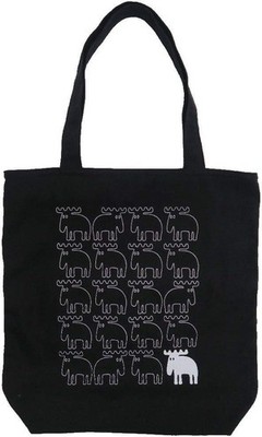Moz Sweden Cotton Tote Bag, schwarz