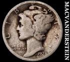 1928 Mercury Dime- Silver- Scarce Better Date No Reserve #J3108