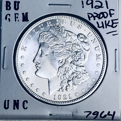 1921 BU GEM MORGAN SILVER DOLLAR UNC MS+++ U.S. MINT RARE COIN 7964