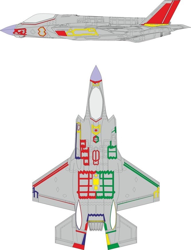 Eduard Accessories EX931 - 1:48 F-35A RAM Coating Early 1/48 Tamiya - New