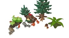 Playmobil - Waldszene - Fuchs, Igel, Dachs, etc. - Mit Baum, Busch und Höhle
