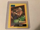 1991 Impel WCW -STING, Card # 8,    ✒️?AUTOGRAPHED ??️ !!!