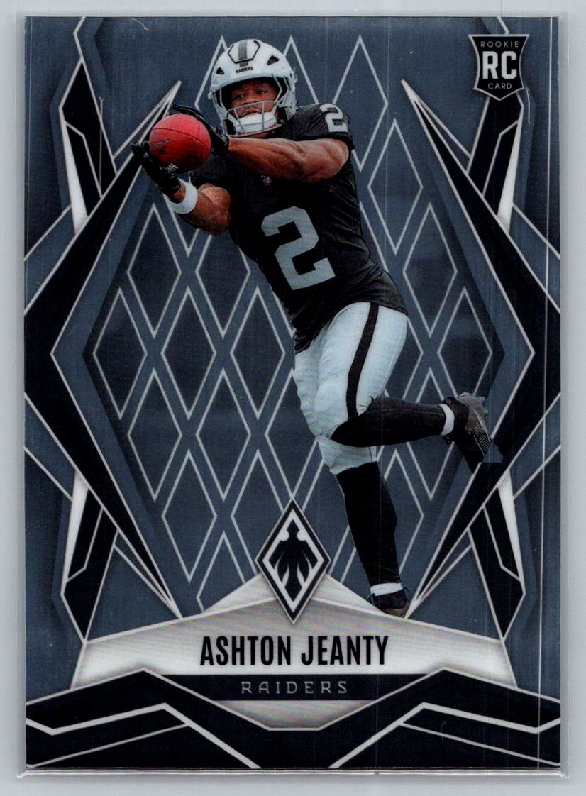 💎2025 Panini Phoenix Football #158 Ashton Jeanty RC - Las Vegas Raiders💎