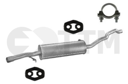 Silencieux intermédiaire pour Ford Galaxy 2.8 204cV 2000-2006 en acier aluminisé