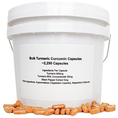 Bulk Turmeric Curcumin Capsules ~2,250 Capsules