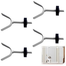 4 Pièces Barrière Sécurité Enfant M10 Tige Filetée, Y Filetées de Broche Tige...