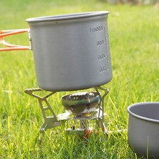Space Efficient Camping Cookware with Foldable Handle Ideal for Travelers