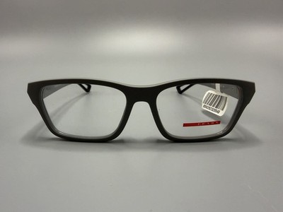 Prada Linea Rossa PS 03RV Eyeglasses Matte Iron Grey 56-17-145 Italy NEW
