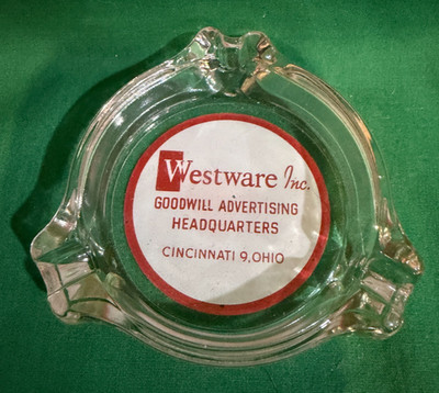 Westware Inc. Goodwill Advertising Headquarters Ash Tray in Great Condition BX59