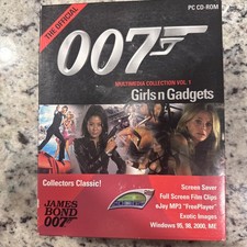 New Sealed Official James Bond 007 Vol. 1 Girls N Gadgets Windows PC CD Boxed