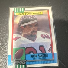 Topps 1990 Super Rookie Deion Sanders Base Set #469 Atlanta Falcons NFL Card