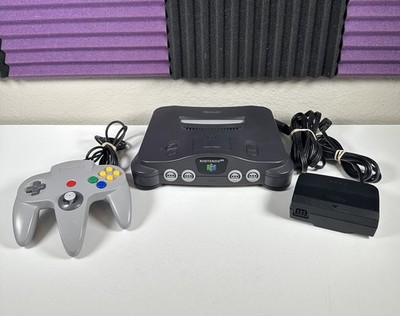 Nintendo N64 Console NUS-001 - *TESTED* - w/ Gray Controller - ALL OEM