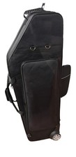 Wheeled Hard Fabric Baritone Saxophone Case 600D Oxford Rolling Storage Bag