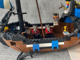 Vintage 80s-90s Pirate Lego Ship 6274 Caribbean Clipper 100% Complete