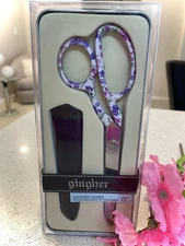 GINGHER SCISSORS DESIGNER SERIES ~ "ASHLEY" 8" DRESSMAKER ~  RETIRED
