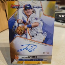 2025 Bowman's Best Jacob Reimer True Gold Bowman's Best Auto 19/50 #B25-JR Mets