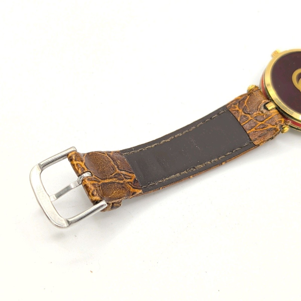 ブランド腕時計 GUCCI 3000M Web Stripe Watch Ladies QZ Round Gold 