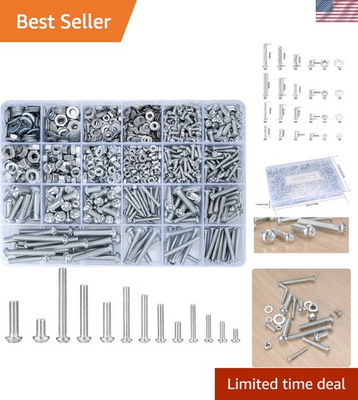 #ad #ad Robust 1080 Piece Screw Nut amp; Washer Kit Essential Tools for Any Craftsman $32.39