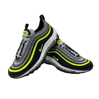 Nike Air Max 97 (GS) Platinum Black Volt 921522-030 Shoes Size 6.Y - 8 Women's