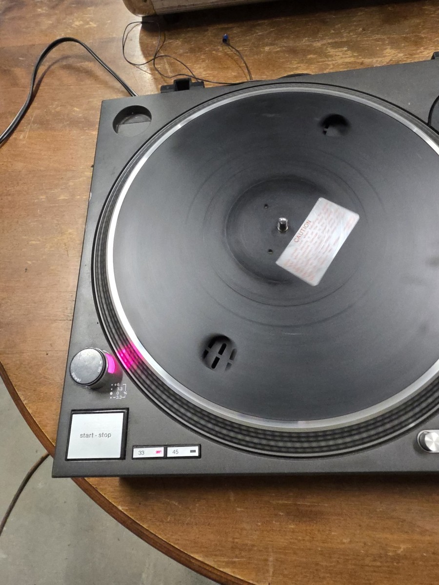 Technics SL-1200MK2 DJ Turntable Black Quartz Direct Drive w