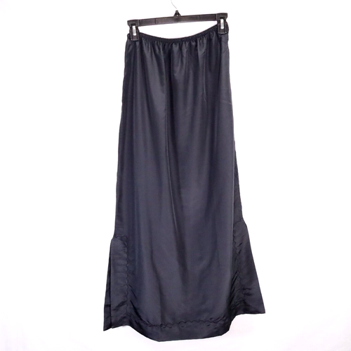 George Hatab Half Slip Womens XS Black Floor Length Bonwit Teller Vintage
