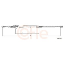 2x Handbremsseil hinten für Seat Altea 5P1 XL 5P5 Leon 1P1 Toledo 3 5P2 | 24427