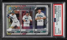 2020 Bowman Talent Pipeline Trios Chrome Julio Rodriguez Aaron Knapp PSA 10 0i1b