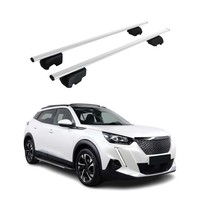 DachträGer GrundträGer FüR Peugeot 2008 2019-2026 75Kg Stahl Silber 2 Tlg