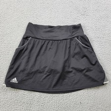 Adidas Climalite Skirt Womens XS Black Lined Pull On Skort