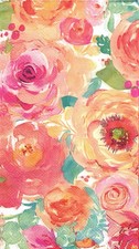  2 Paper Guest/Buffet Napkins for Decoupage/Mixed Media - Watercolor Floral
