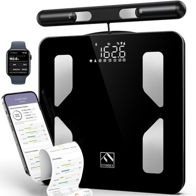 Smart Scale 8 Electrode Body Composition BMI Fat Bluetooth FITINDEX Weight 2026
