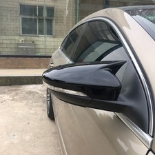 2x Glanz Schwarz Spiegelkappen Gehäuse Für VW Scirocco 137 Beetle 5C1,5C7 12-18