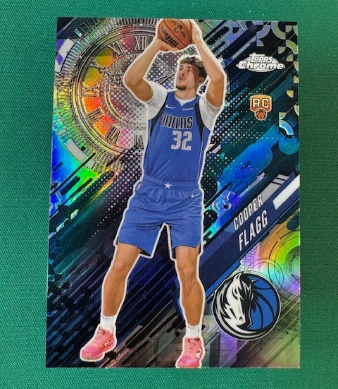 2025-26 Topps Chrome REFRACTOR SP GO TIME ! Cooper Flagg Rookie Card RC