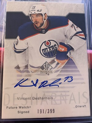 Vincent Desharnais Future Watch Autographed Rookie /399